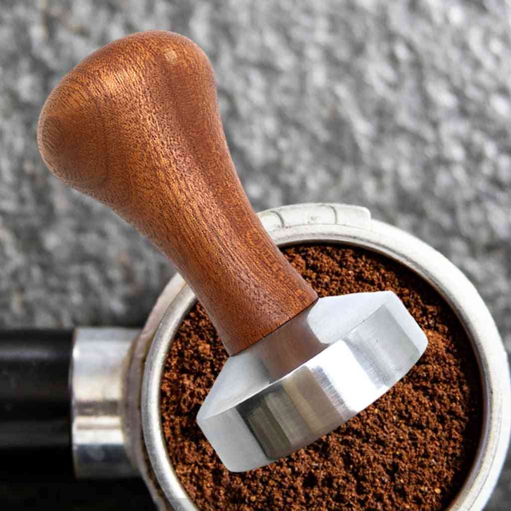 Powder Hammer Pressing Wooden Handle Coffee Distributor