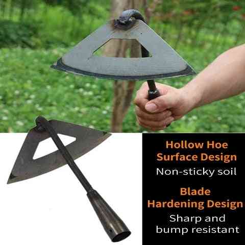 All-steel Hardened Hollow Hoe Handheld Weeding Rake