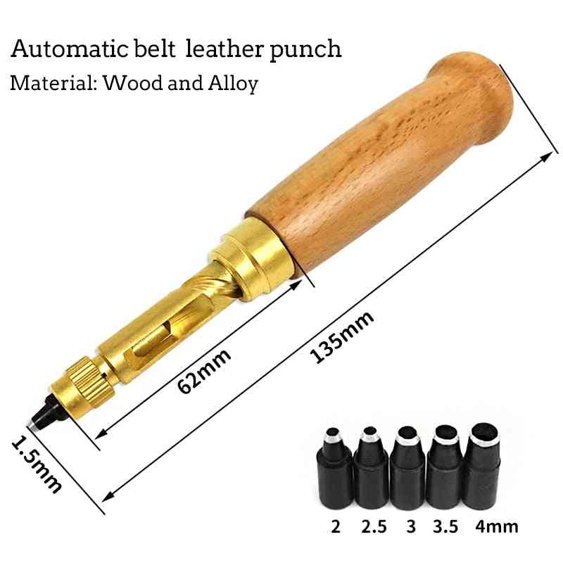 Automatic Belts Screw Punch Leather Tool