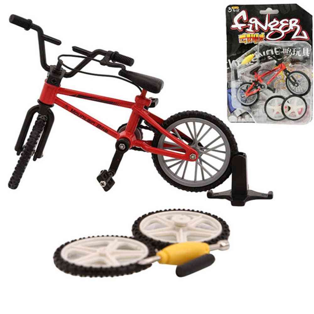 Mini Bmx Finger Mountain Bikes Retail Box + 2pcs Spare Tire Mini-finger-bmx Bicycle Model Creative Game For N