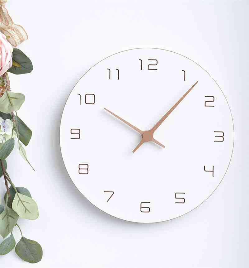 Wooden Wall Clocks Nordic Large Wall Clock Simple Wall Watch Home Decor