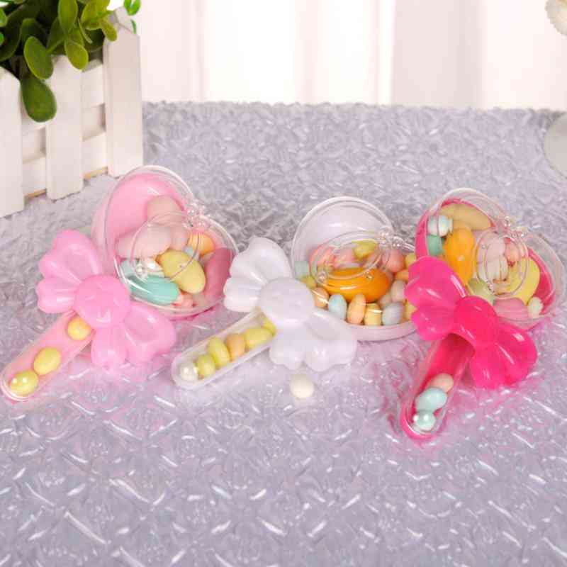 Lovely Plastic Candy Box Baby Show Love Lollipop Candy Box Birthday Decoration