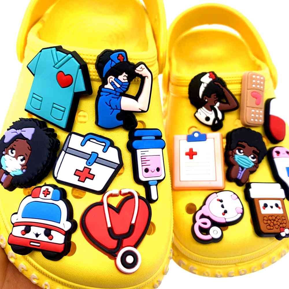 Medical Equipment Series Silicone Shoes Charms Croc