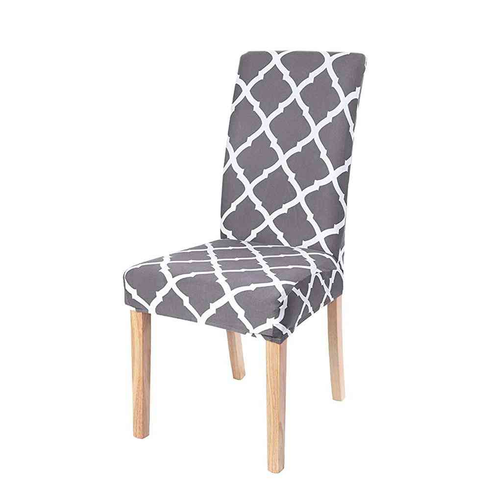 Brushed Polyester Elastic Stretch Dining Chair Seat Covers