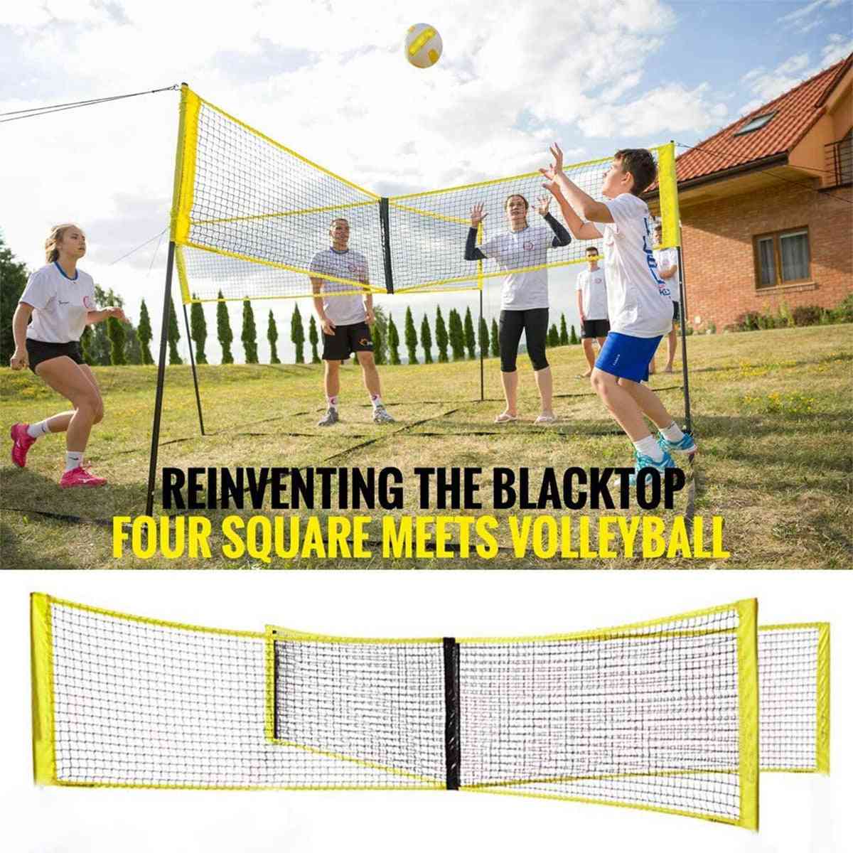 Standard Badminton Net Cross Volleyball Outdoor Sand Grass Professional Volleyball Training Portable Tennis Square Net