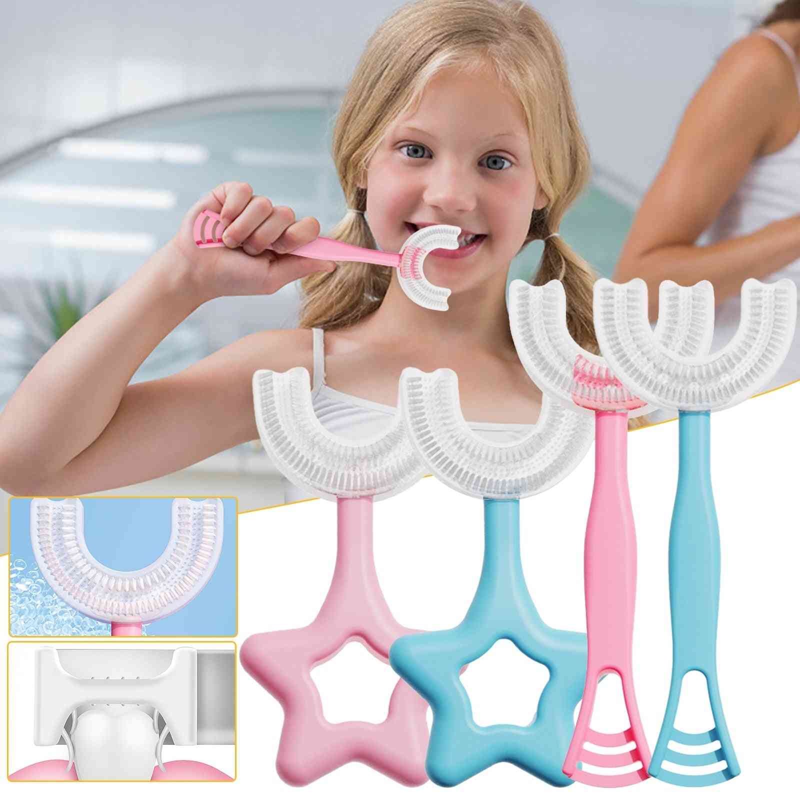 Children's U-shape Toothbrush 360° Cleansing Baby Soft Infant Tooth Teeth Clean Brush Babies Oral Health Care Kids Toothbrush