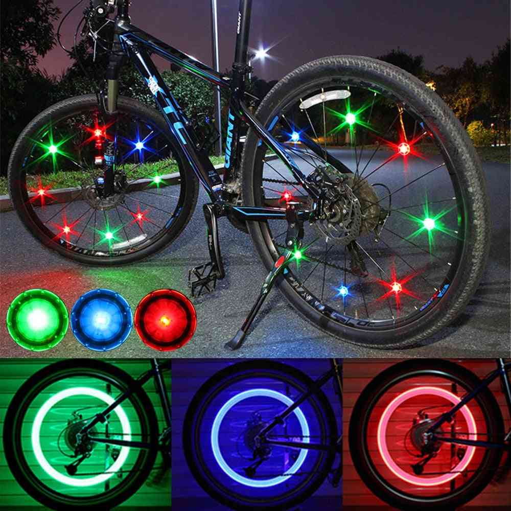 Vedenpitävä polkupyörän puola led pyörän pyörän valo