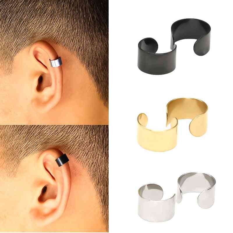 Fashion Stainless Steel Ear Cuffs Gold Earrings