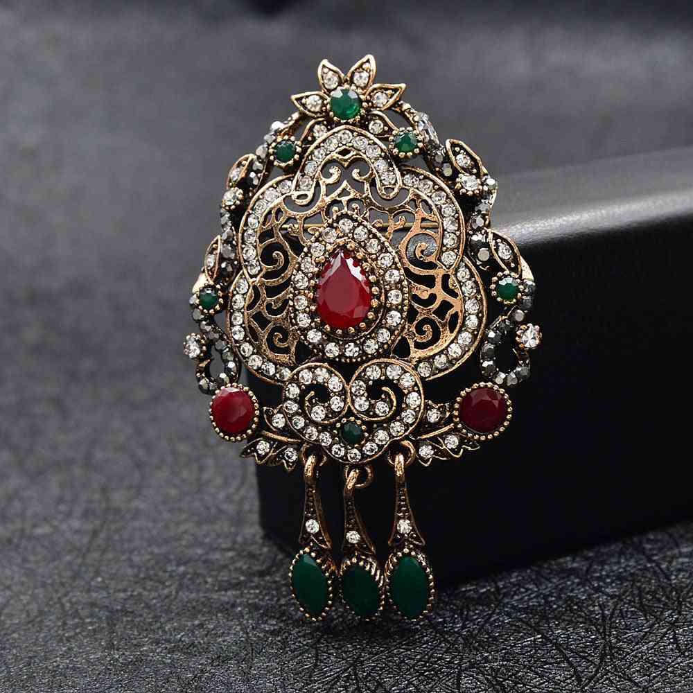 Rhinestone Retro Hollow-out Brooches