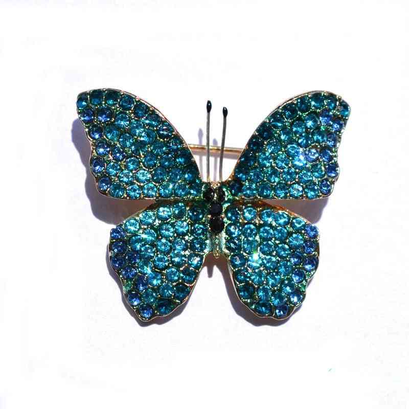Rhinestone Delicate Classic Butterfly Brooches
