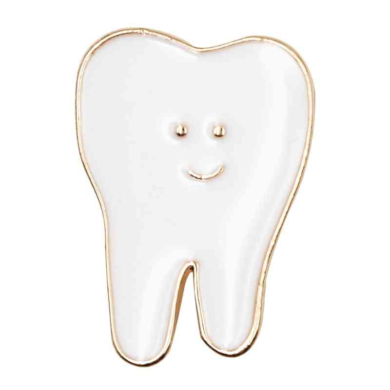 Dental Teeth Shape Brooch Decoration Molar Badge