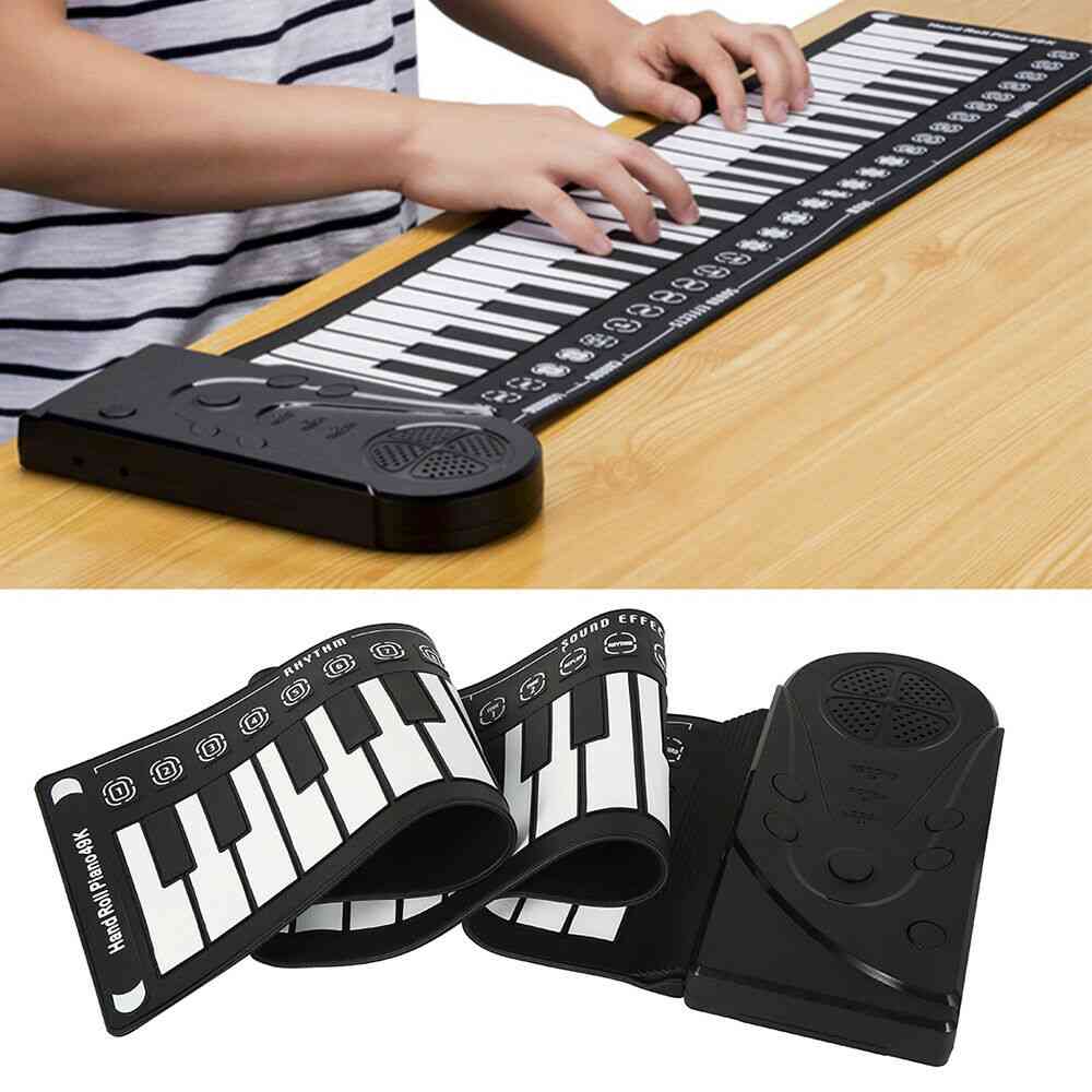 Usb Hand Roll Up Piano Portable Folding Electronic Organ Keyboard Instruments