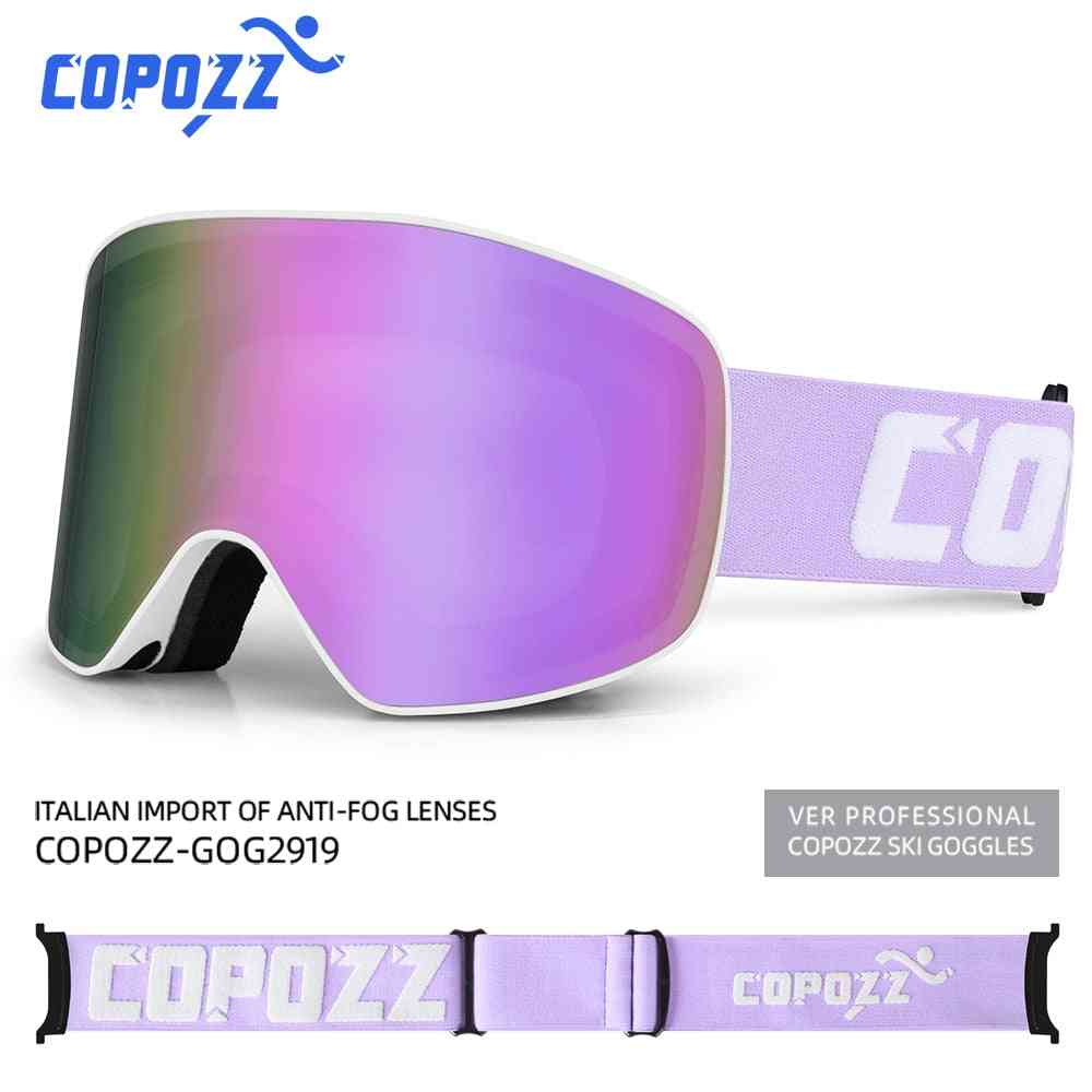 Copozz Brand Ski Goggles Men Women Double Layers Big Snowboard Goggles Anti-fog Uv400 Skate Skiing Snowboard Goggles