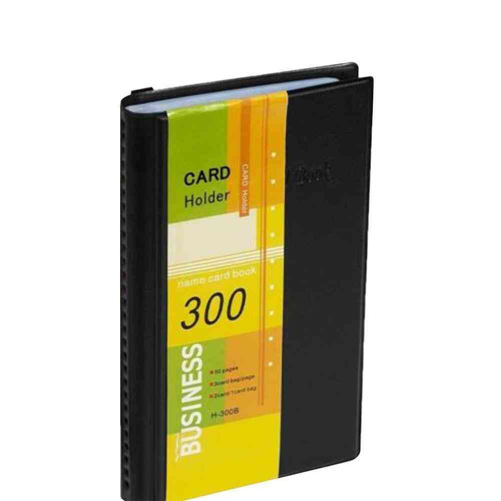 Business Card Book Large Capacity 300 Card Hard Loose Book