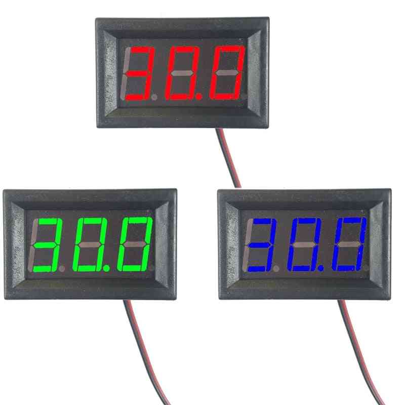 Digital Voltmeter Voltage Panel Meter Red Blue Green For Electro Mobile