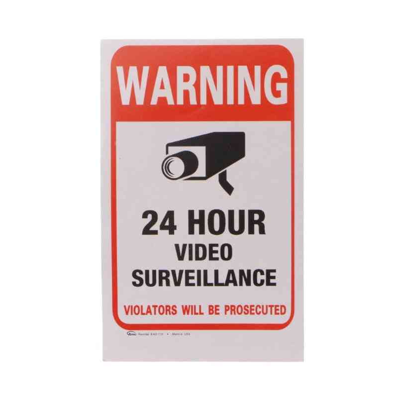 Pvc Cctv Video Surveillance Security Sticker Warning Signs