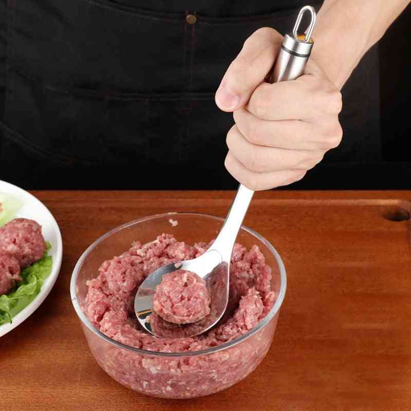 Stainless Steel Non-stick Meatball Maker Spoon