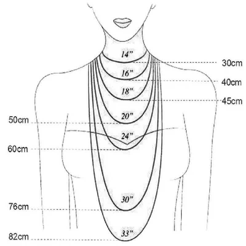 Lange kæde halskæder smykker