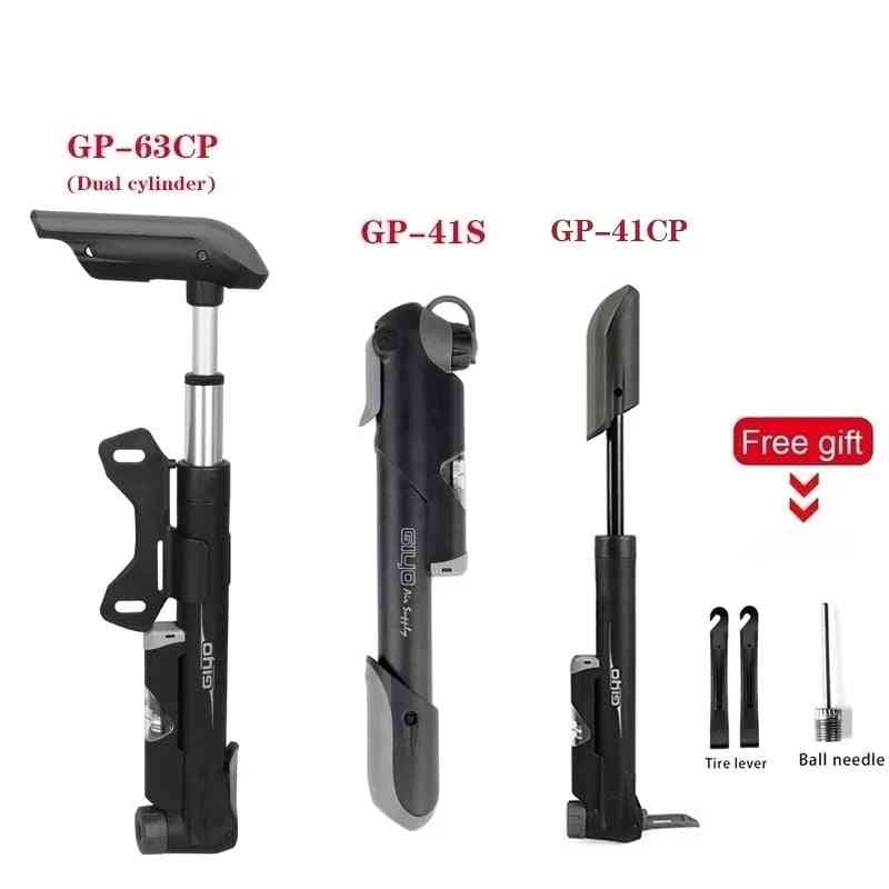 Portable Bicycle Pump With Gauge