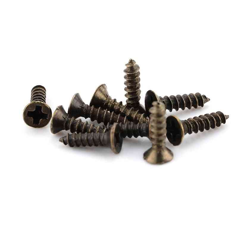 Flat Round Head Self-tapping Screw For Antique Hinges Decoration