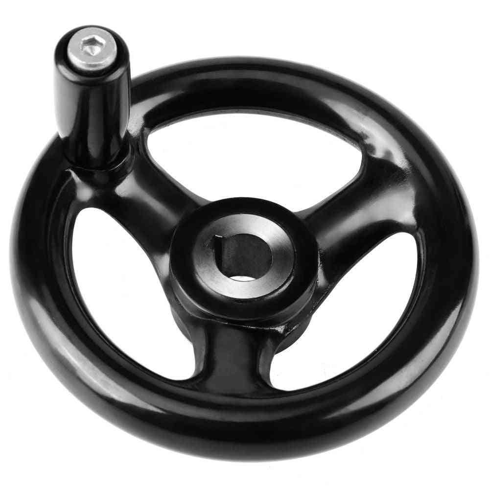 Round 3-spoke Hand Wheel With Removable Handle
