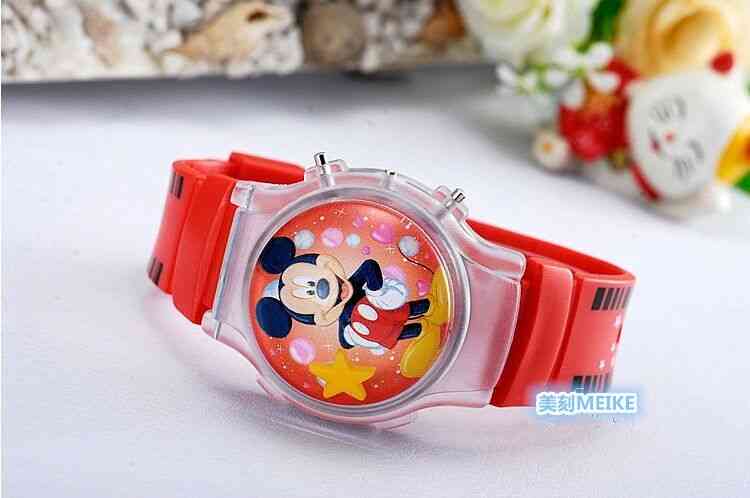 Fashion Silicone Digital Watch Mickey Minnie Cartoon