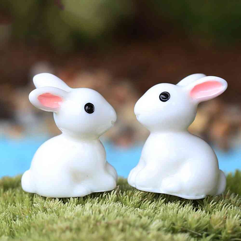 Bunny Decoration Miniature Landscape Decoration Mini Bunny Figurines Home