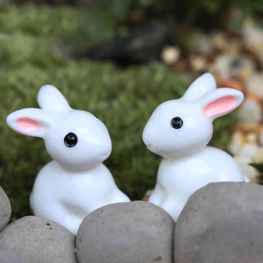 Bunny Decoration Miniature Landscape Decoration Mini Bunny Figurines Home