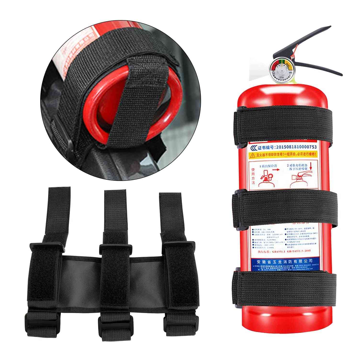 Adjustable Car Fire Extinguisher Fixed Belt Combination Set
