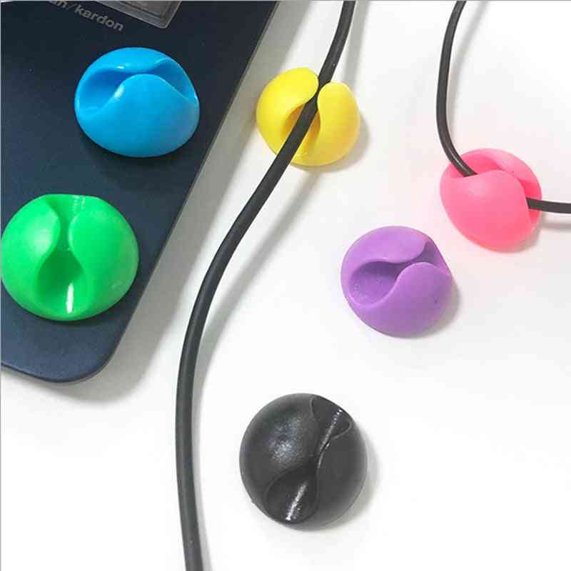 Cable Management Organizer Soft Silicone Cable Winder Desktop