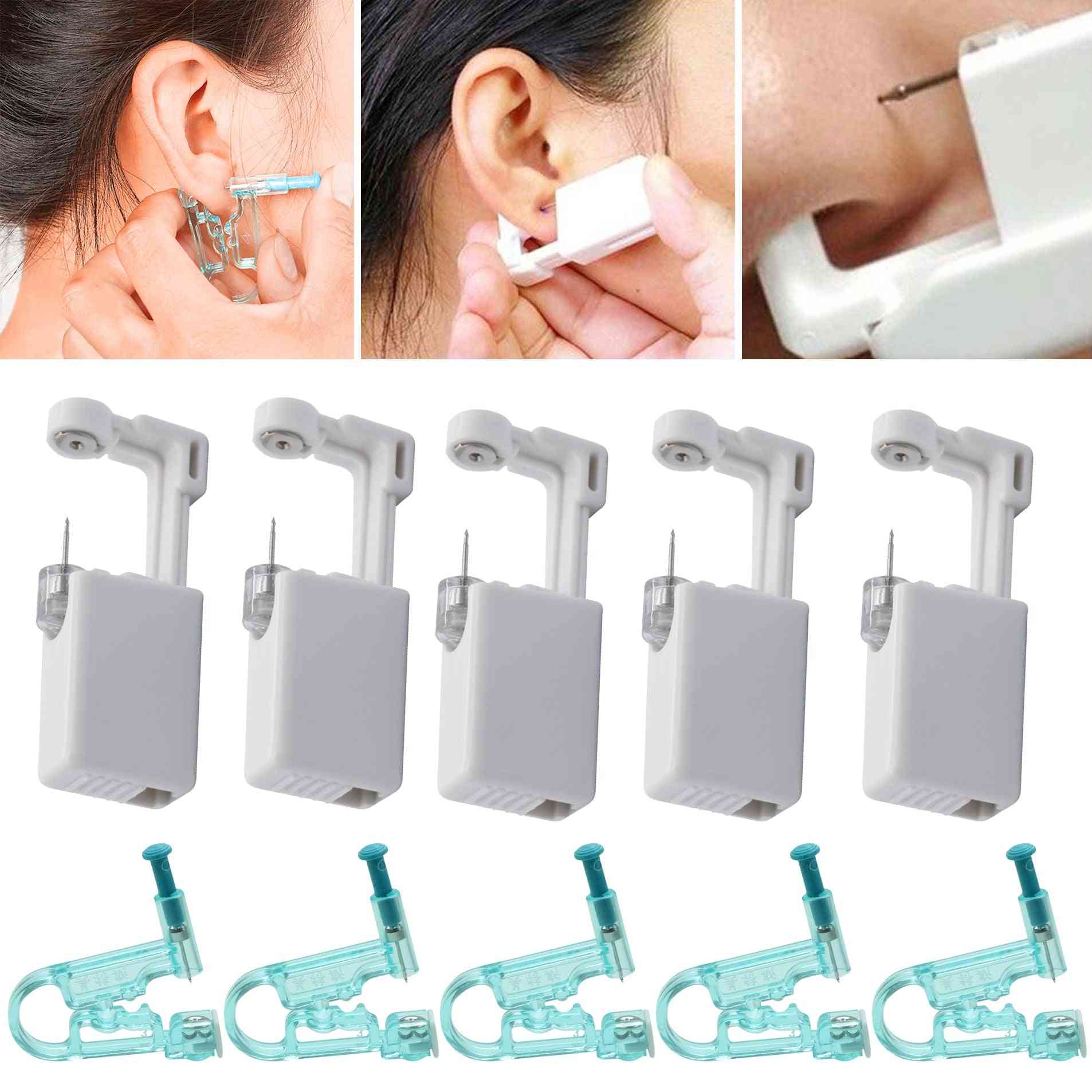 Ear Piercing Gun Kit Disposable Disinfect Safety Earring