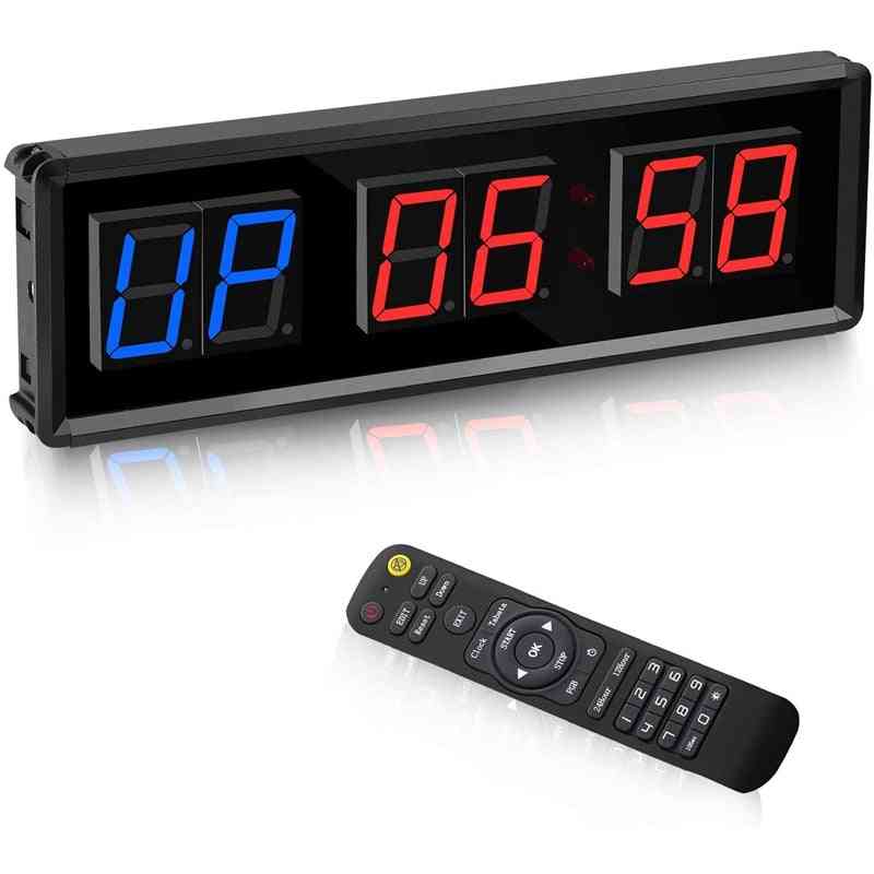 Led Interval Digital Countdown Wall Clock Fitness Timer