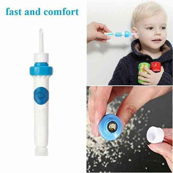 Electric Cordless Vacuum Ear Cleaner Safe Painless Cleaning Wax Remover Tool