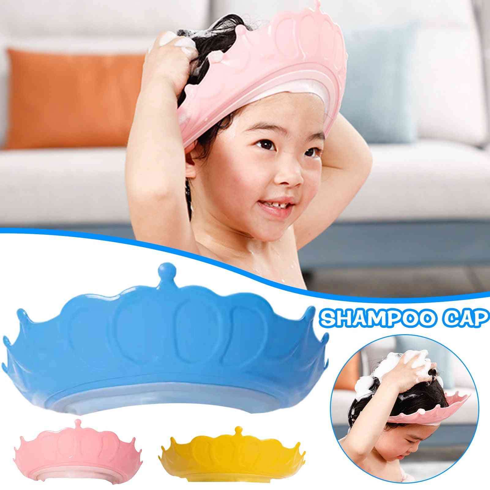 Leak-proof Baby Shampoo Cap Adjustable Waterproof Crown Bath