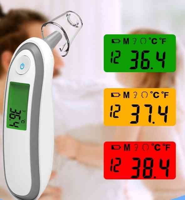 Digital Lcd Infrared Measurement Forehead Ear Thermometer
