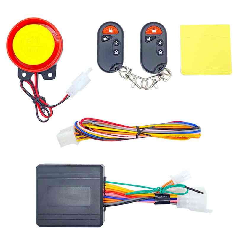 Motorcycle Bike Security Alarm System Scooter Remote Control Key
