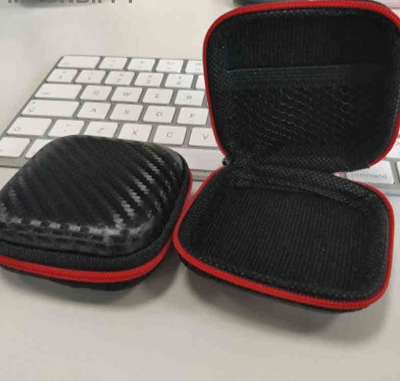 Carbon Fiber Zipper Headphones Box