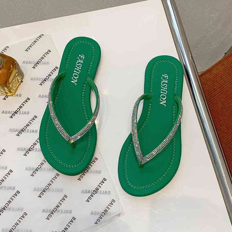 Glitter Slides Slipers For  Women