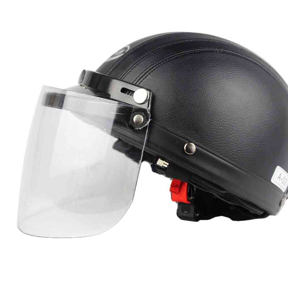 Visor Shield Lens For Retro Open Face Motorcycle Helmet