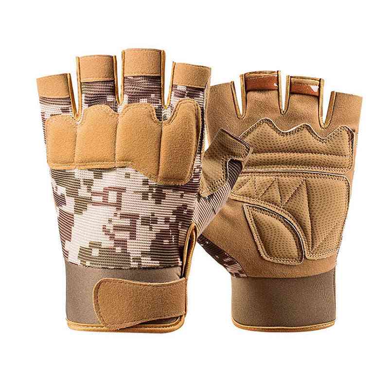 Breathable Military Army Shooting Fingerless Gloves