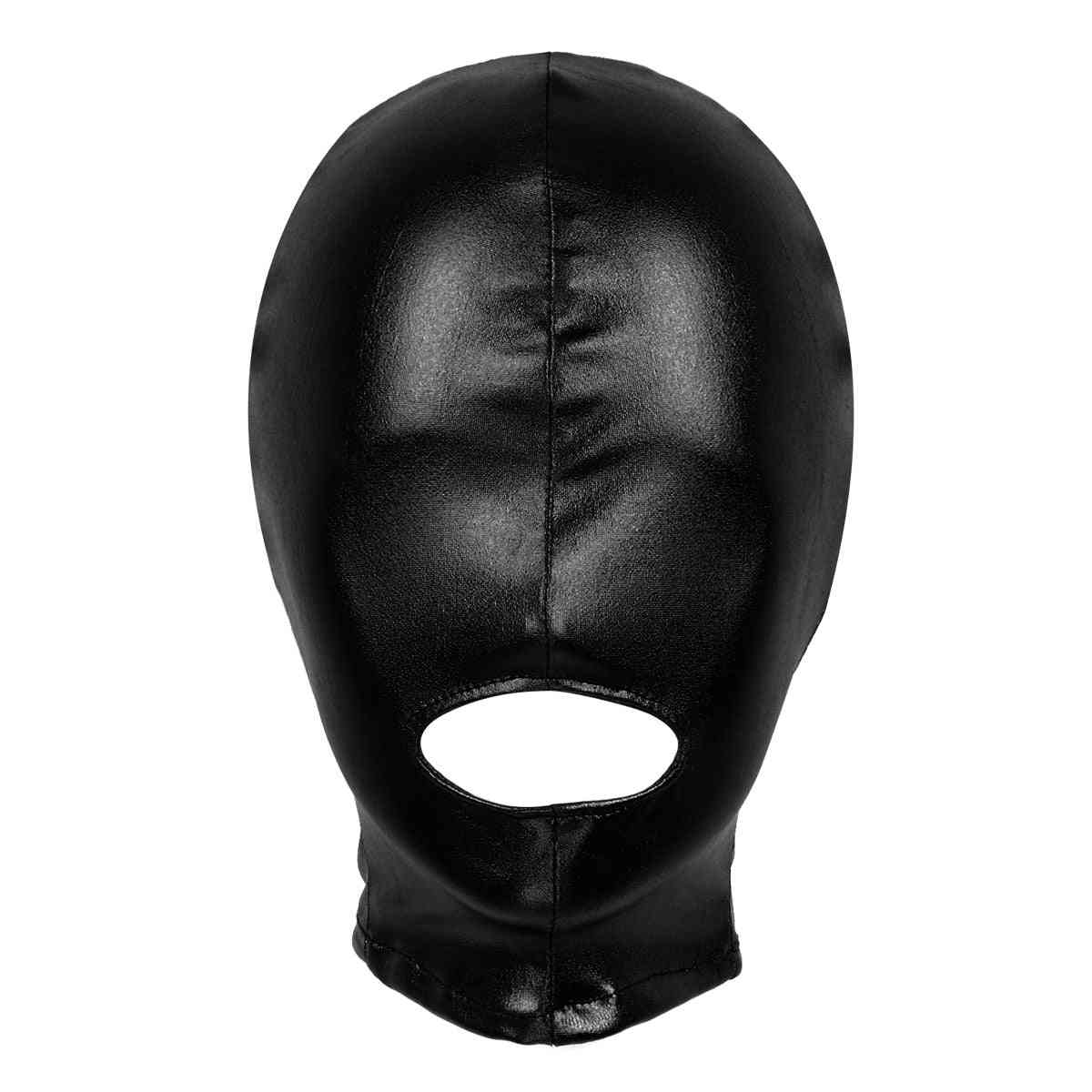 Mouth Hole Headgear Full Face Mask Hood Costume For Unisex