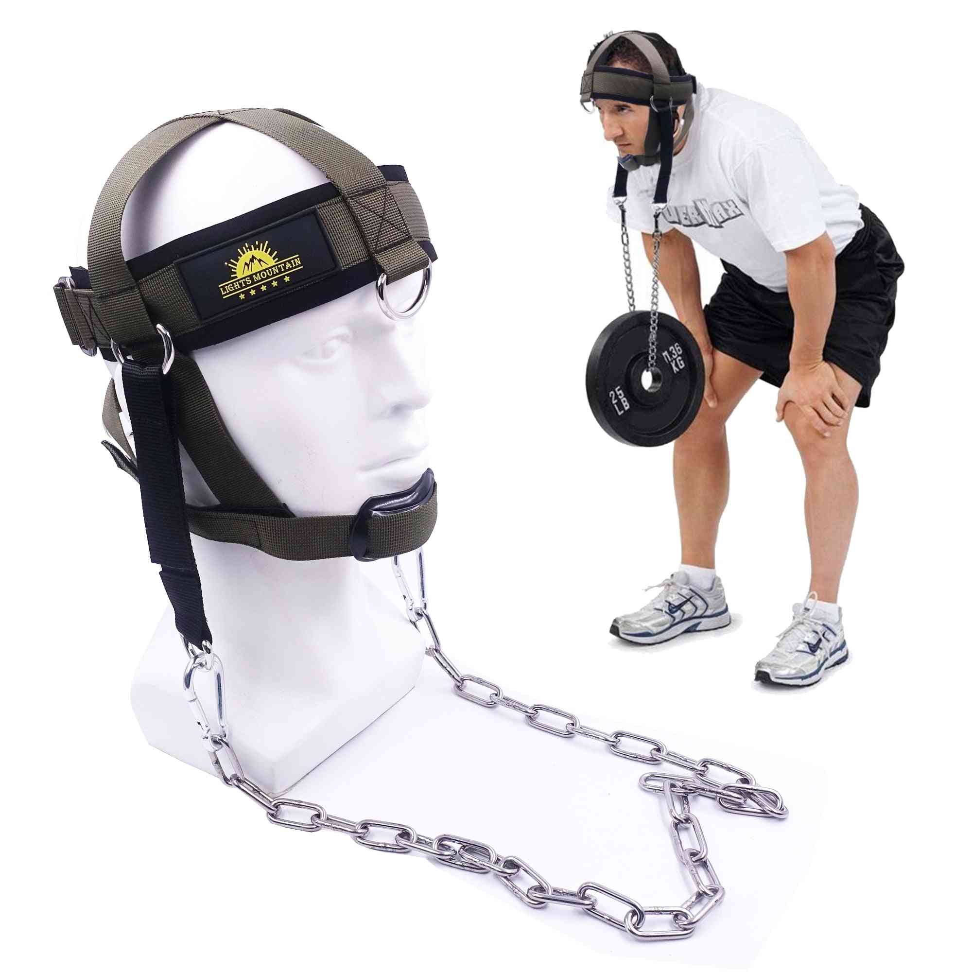 Multifunction Neck Workout Head Harness  For Home Weight Lifting Strength Powerlifting Barbell