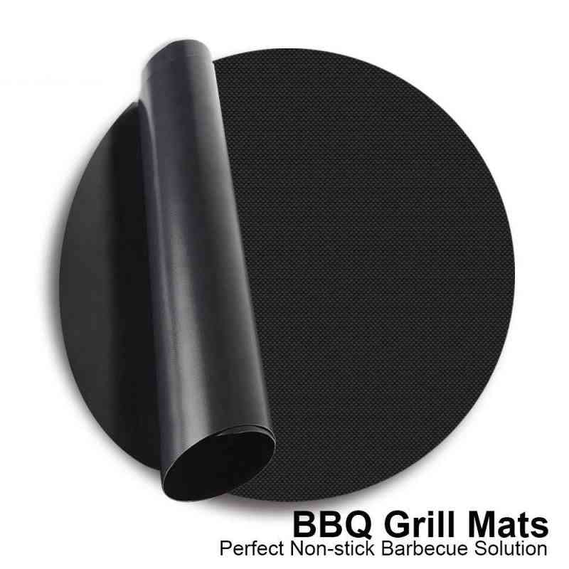 24/40cm Round Non-stick Barbecue Grill Mat