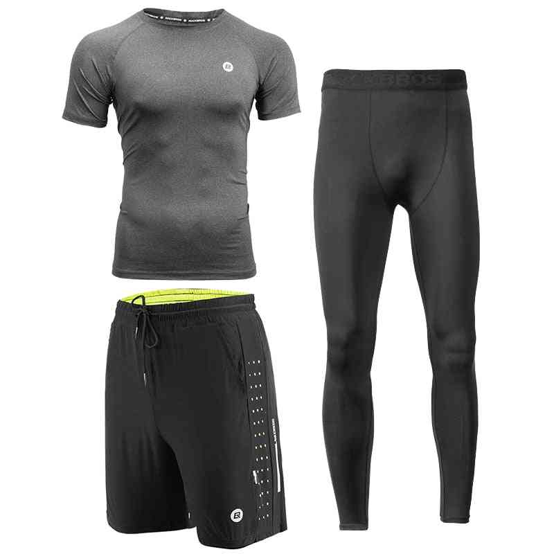 Gym sportstøj jakkesæt fitness t-shirt shorts joggingbukser