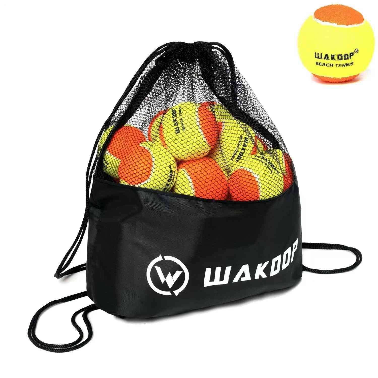 Wakdop Beach Tennis Balls De Tenis Raquete Ball Mesh Shoulder Bag