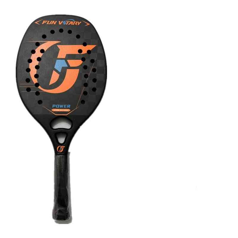 Professional Full Carbon Frame Fiber Beach Tennis Racquet