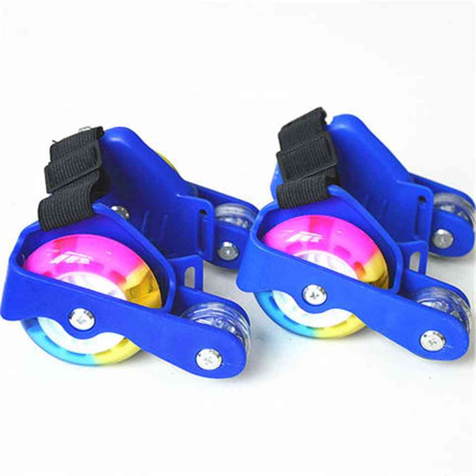Led Flashing Light Wheel Heel Roller Skate Shoes