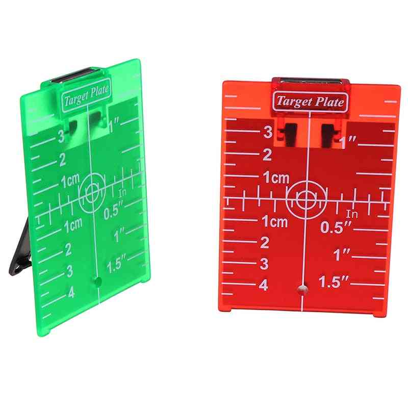 1pcs Inch/cm Laser Target Card Plate For Green/red Laser Level